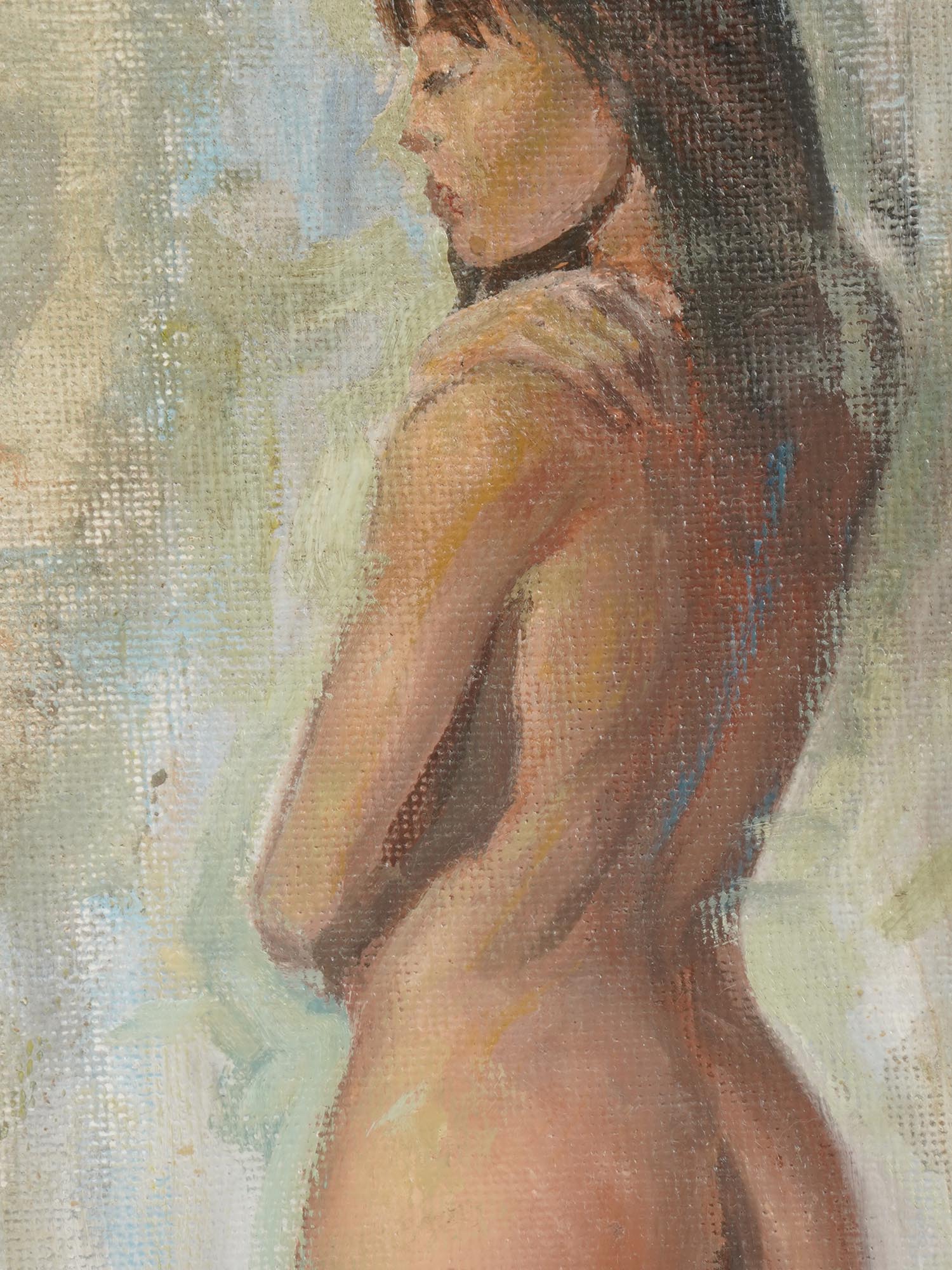 MARVIN HEARLD AMERICAN NUDE FEMALE OIL PAINTING PIC-2